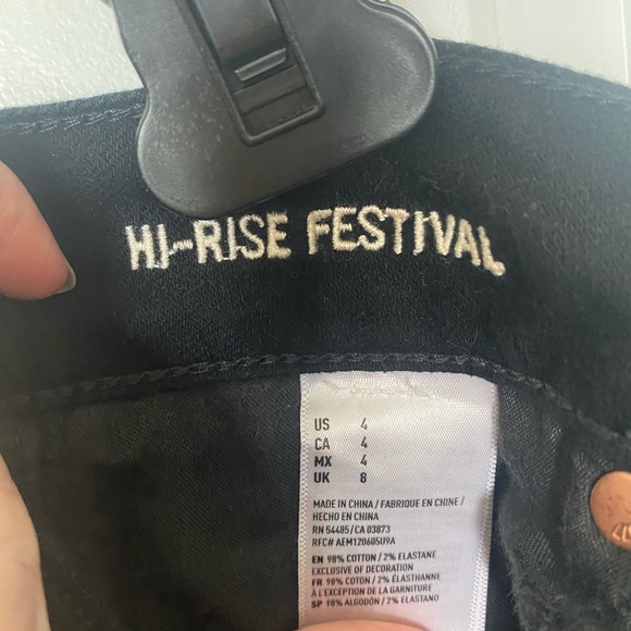 American Eagle black Jean shorts - Picture 3 of 3